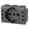 4Box P503 Steckdose mit 5 Eingängen kompatibel mit Bticino LivingLight anthrazit 4BP503.L 4Box P503 Steckdose mit 5 Eingängen kompatibel mit Bticino LivingLight anthrazit 4BP503.L