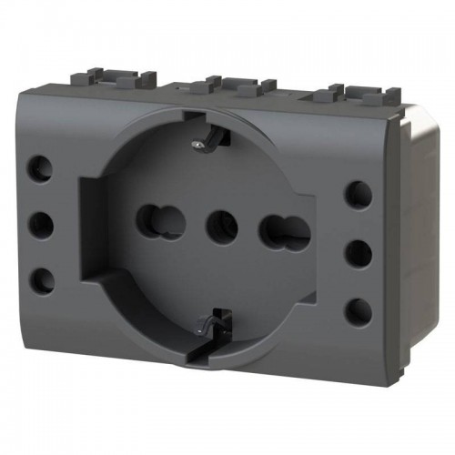 4Box P503 Steckdose mit 5 Eingängen kompatibel mit Bticino LivingLight anthrazit 4BP503.L 4Box P503 Steckdose mit 5 Eingängen kompatibel mit Bticino LivingLight anthrazit 4BP503.L