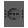 4Box P503 Steckdose mit 5 Eingängen kompatibel mit Bticino LivingNow schwarz 4BP503.KG 4Box P503 Steckdose mit 5 Eingängen kompatibel mit Bticino LivingNow schwarz 4BP503.KG