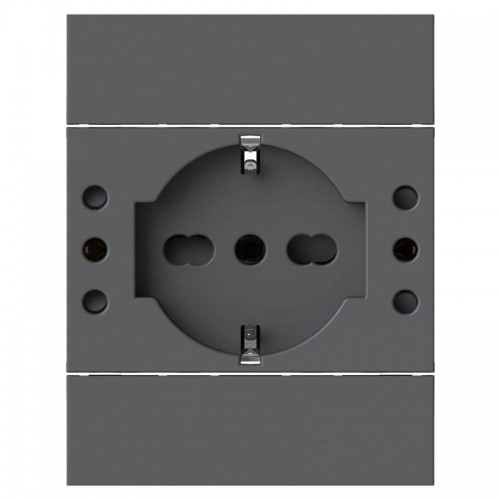 4Box P503 Steckdose mit 5 Eingängen kompatibel mit Bticino LivingNow schwarz 4BP503.KG 4Box P503 Steckdose mit 5 Eingängen kompatibel mit Bticino LivingNow schwarz 4BP503.KG