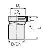 Valsir PP3 WC-Nockenverbindungsstück aus PP mit Dichtung T 110 mm B 160 mm VS0536005 Valsir PP3 WC-Nockenverbindungsstück aus PP mit Dichtung T 110 mm B 160 mm VS0536005