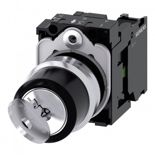 Siemens Ronis 22mm Schlüsselschalter 2 Positionen OI 3SU11504BF111BA0 Siemens Ronis 22mm Schlüsselschalter 2 Positionen OI 3SU11504BF111BA0
