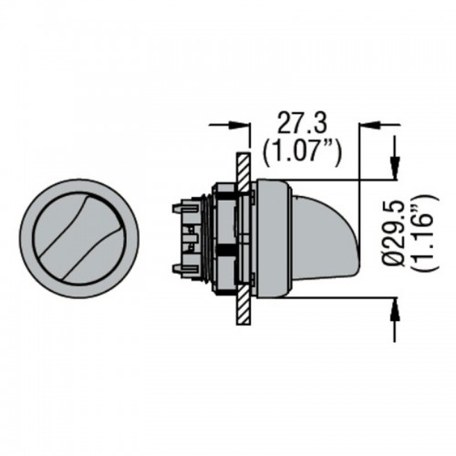 Lovato Platinum 0-1 Kurzhebelwähler LPCS120 Lovato Platinum 0-1 Kurzhebelwähler LPCS120