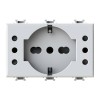 4Box P503 5 Steckdose kompatibel Vimar Plana Weiß 4BP503.V14 4Box P503 5 Steckdose kompatibel Vimar Plana Weiß 4BP503.V14