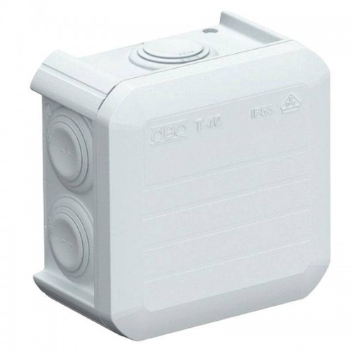 Obo T40 Abzweigdose für den Außenbereich IP66 90x90x52 mm grau 2007045 Obo T40 Abzweigdose für den Außenbereich IP66 90x90x52 mm grau 2007045
