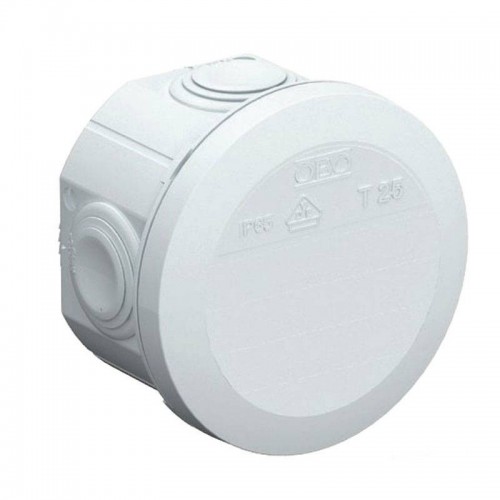 Obo Abzweigdose T25 für den Außenbereich IP66 Durchmesser 80 mm grau 2007029 Obo Abzweigdose T25 für den Außenbereich IP66 Durchmesser 80 mm grau 2007029
