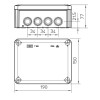 Obo T160 Abzweigdose für den Außenbereich IP66 190x150x77 mm grau 2007093 Obo T160 Abzweigdose für den Außenbereich IP66 190x150x77 mm grau 2007093