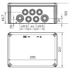 Obo T350 Abzweigdose für den Außenbereich IP66 285x201x120 mm grau 2007125 Obo T350 Abzweigdose für den Außenbereich IP66 285x201x120 mm grau 2007125