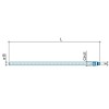 Luxor Verchromtes Kupferrohr Steckverbinder 10x1 L 40 cm 05012240 Luxor Verchromtes Kupferrohr Steckverbinder 10x1 L 40 cm 05012240