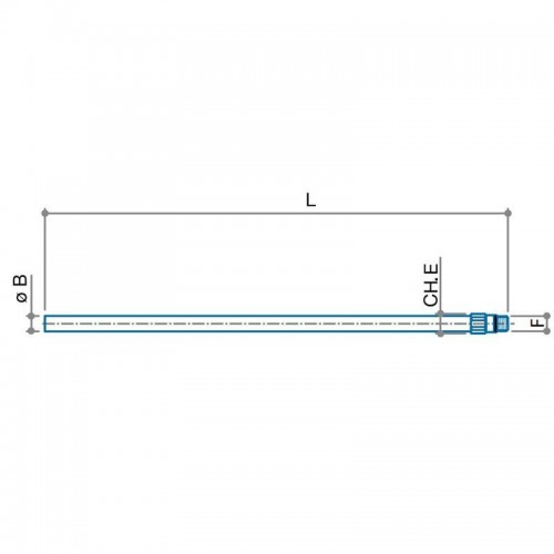 Luxor Verchromtes Kupferrohr Steckverbinder 10x1 L 40 cm 05012240 Luxor Verchromtes Kupferrohr Steckverbinder 10x1 L 40 cm 05012240