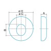 Luxor Gleite Wandabdeckung mit rundem Loch Durchmesser 110 mm 30110230CF Luxor Gleite Wandabdeckung mit rundem Loch Durchmesser 110 mm 30110230CF