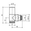 Luxor Thermostatventil-Kit 2059/A 1/2 Rohre für Heizkörper 14742703B Luxor Thermostatventil-Kit 2059/A 1/2 Rohre für Heizkörper 14742703B