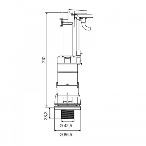 Oli Replace Universal Spülkasten Ersatzteil OL0500849 Oli Replace Universal Spülkasten Ersatzteil OL0500849