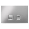 Oli Plain Dual 2-Mengen-Spülung Betätigungsplatte Poliert Chrom OL0070827