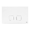 Oli Plain Dual 2-Mengen-Spülung Betätigungsplatte Weiß OL0070826 Oli Plain Dual 2-Mengen-Spülung Betätigungsplatte Weiß OL0070826