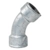Winkel 45° für Gebo-Rohre aus Temperguss mit Innengewinde/Innengewinde 2 1/2 41-10G Winkel 45° für Gebo-Rohre aus Temperguss mit Innengewinde/Innengewinde 2 1/2 41-10G