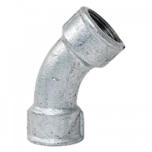 Winkel 45° für Gebo-Rohre aus Temperguss mit Innengewinde/Innengewinde 2 1/2 41-10G Winkel 45° für Gebo-Rohre aus Temperguss mit Innengewinde/Innengewinde 2 1/2 41-10G
