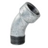 Winkel 45° für Gebo-Gussrohre mit Außen- und Innengewinde 1 1/2 40-8G Winkel 45° für Gebo-Gussrohre mit Außen- und Innengewinde 1 1/2 40-8G