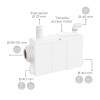 SFA Watersan 6 Hebeanlage für Badezimmer WS6 SFA Watersan 6 Hebeanlage für Badezimmer WS6