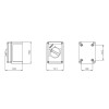 Palazzoli Aufputz Trennschalter 4X32A IP65 209324 Palazzoli Aufputz Trennschalter 4X32A IP65 209324