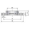 Oter Flansch mit Gewinde aus Stahl UNI 2254 1 1/2 D5405 Oter Flansch mit Gewinde aus Stahl UNI 2254 1 1/2 D5405