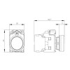 Siemens leuchtende transparente Drucktaste 22mm LED 24V 3SU11520AB701BA0 Siemens leuchtende transparente Drucktaste 22mm LED 24V 3SU11520AB701BA0