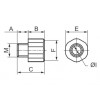 Reduziermuffe für Oter verzinkte Stahlrohre A/I 3/8 x 1/2 24607 Reduziermuffe für Oter verzinkte Stahlrohre A/I 3/8 x 1/2 24607