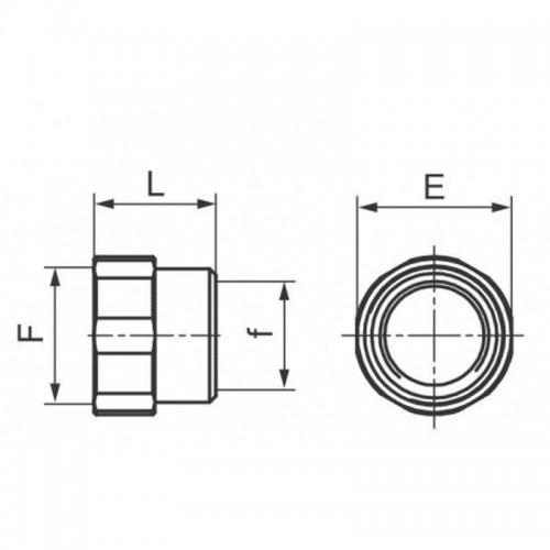 Muffe mit Schrauben für Oter verzinkte Stahlrohre I/I 3/4 x 1/2 24010 Muffe mit Schrauben für Oter verzinkte Stahlrohre I/I 3/4 x 1/2 24010