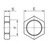 Oter Gegenmutter aus verzinktem Stahl mit Gewinde I 1/2 31004 Oter Gegenmutter aus verzinktem Stahl mit Gewinde I 1/2 31004
