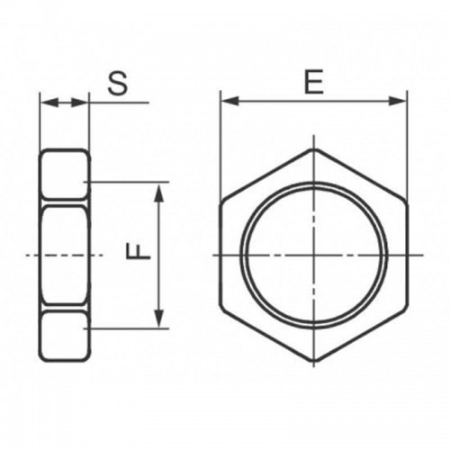 Oter Gegenmutter aus verzinktem Stahl mit Gewinde I 3/4 31005 Oter Gegenmutter aus verzinktem Stahl mit Gewinde I 3/4 31005