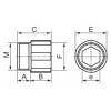 Oter Stahl-Gewindemuffe für Rohre A/IF 3/8 x 20 mm 52904 Oter Stahl-Gewindemuffe für Rohre A/IF 3/8 x 20 mm 52904