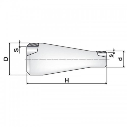 Oter Stahl konzentrische Reduzierung für Rohre 1 1/2 x 1 1/4 74006 Oter Stahl konzentrische Reduzierung für Rohre 1 1/2 x 1 1/4 74006