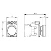 Siemens transparente LED-Leuchttaste 230V 22mm 3SU11560AB701BA0 Siemens transparente LED-Leuchttaste 230V 22mm 3SU11560AB701BA0
