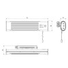 Vortice Wand-Heizung THERMOLOGIKA DESIGN mit Zugschnur 1800W grau 70015 Vortice Wand-Heizung THERMOLOGIKA DESIGN mit Zugschnur 1800W grau 70015