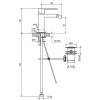 Teorema Pillar Bidet-Armatur mit Ablaufgarnitur und Schläuchen 9K41011-003 Teorema Pillar Bidet-Armatur mit Ablaufgarnitur und Schläuchen 9K41011-003