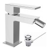 Teorema Pillar Bidet-Armatur mit Ablaufgarnitur und Schläuchen 9K41011-003 Teorema Pillar Bidet-Armatur mit Ablaufgarnitur und Schläuchen 9K41011-003