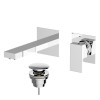 Teorema Pillar 2-teilige Waschtischarmatur Wandmontage mit Ablaufgarnitur 9K318E11-001 Teorema Pillar 2-teilige Waschtischarmatur Wandmontage mit Ablaufgarnitur 9K318E11-001