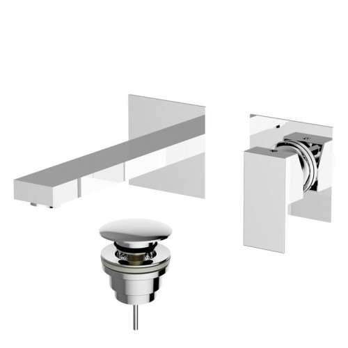 Teorema Pillar 2-teilige Waschtischarmatur Wandmontage mit Ablaufgarnitur 9K318E11-001 Teorema Pillar 2-teilige Waschtischarmatur Wandmontage mit Ablaufgarnitur 9K318E11-001