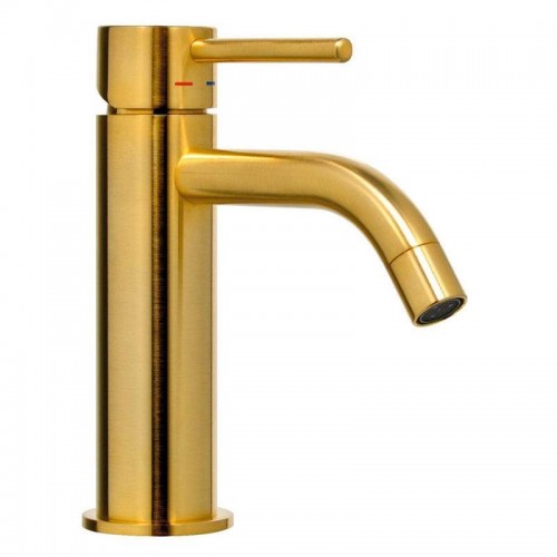 Paffoni Light Waschtischarmatur ohne Ablaufgarnitur gold gebürstet LIG071HGSP Paffoni Light Waschtischarmatur ohne Ablaufgarnitur gold gebürstet LIG071HGSP