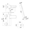 Paffoni Tango Badewannenarmaturmit Wandhalter TA023CR Paffoni Tango Badewannenarmaturmit Wandhalter TA023CR