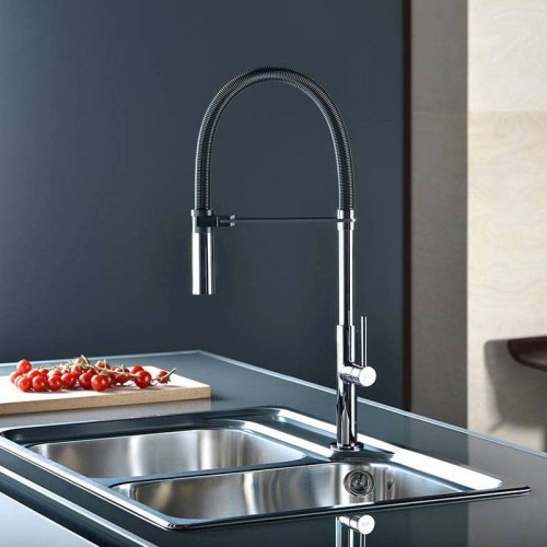 Paffoni Chef Küchenarmatur mit hohem schwenkbarem Auslauf Chrom CH179CRNO Paffoni Chef Küchenarmatur mit hohem schwenkbarem Auslauf Chrom CH179CRNO