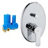 Paffoni Blu Duscharmatur Unterputzmontage mit Umsteller 2-Wege BLU015CR Paffoni Blu Duscharmatur Unterputzmontage mit Umsteller 2-Wege BLU015CR