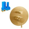 Paffoni Light Unterputz-Duscharmatur mit Umsteller gold LIG015HGSP Paffoni Light Unterputz-Duscharmatur mit Umsteller gold LIG015HGSP