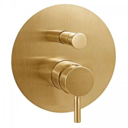 Paffoni Light Unterputz-Duscharmatur mit Umsteller gold LIG015HGSP Paffoni Light Unterputz-Duscharmatur mit Umsteller gold LIG015HGSP