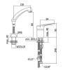 Paffoni Nettuno Friseurarmatur ausziehbare Handbrause NT087CR Paffoni Nettuno Friseurarmatur ausziehbare Handbrause NT087CR
