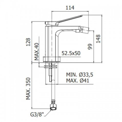 Paffoni Kipp-Bidetmischer ohne Ablaufgarnitur Chrom TI131CR Paffoni Kipp-Bidetmischer ohne Ablaufgarnitur Chrom TI131CR