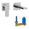 Paffoni Tilt Unterputz-Armatur Chrom mit 2-Loch TI104CR70