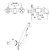 Paffoni Quattro Badewannenarmatur mit Wandhalterung verchromt QTV023CR Paffoni Quattro Badewannenarmatur mit Wandhalterung verchromt QTV023CR