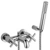 Paffoni Quattro Badewannenarmatur mit Wandhalterung verchromt QTV023CR Paffoni Quattro Badewannenarmatur mit Wandhalterung verchromt QTV023CR