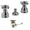 Paffoni Iris Bidet-Armatur mit automatischem Ablauf verchromt IRV116CR Paffoni Iris Bidet-Armatur mit automatischem Ablauf verchromt IRV116CR